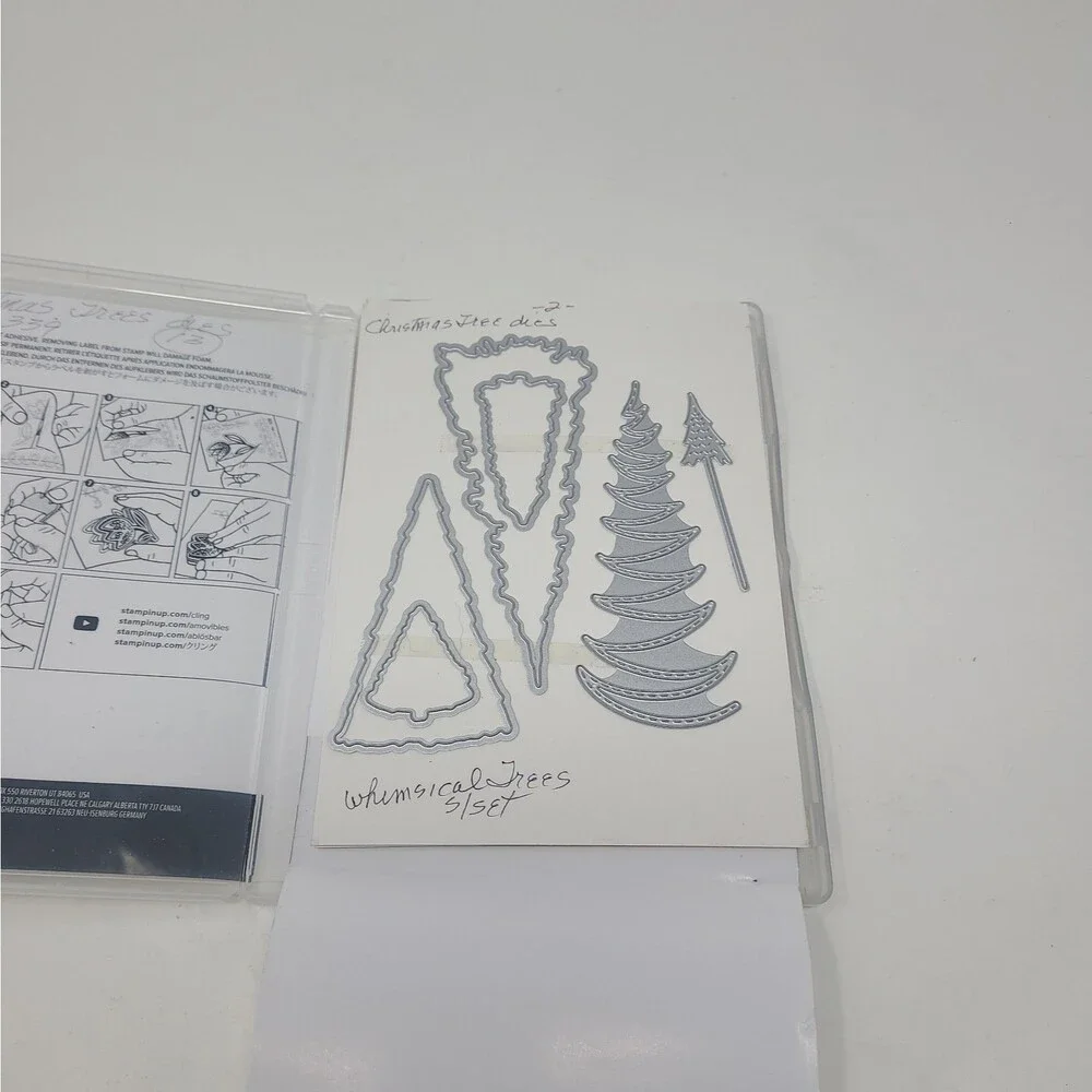 WHIMSICAL TREES Stamp Set CHRISTMAS TREES Dies Stampin Up Love Home Heart